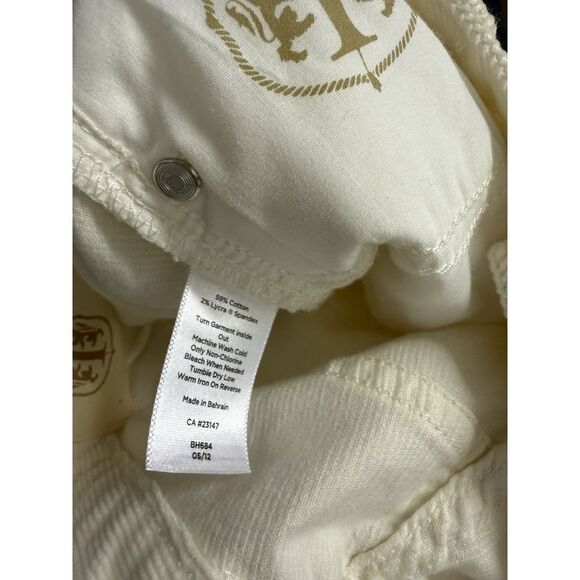 Talbots Women's Size 14 Corduroy Curvy Fit Straight Leg Pants. Ivory Cream - Picture 10 of 12
